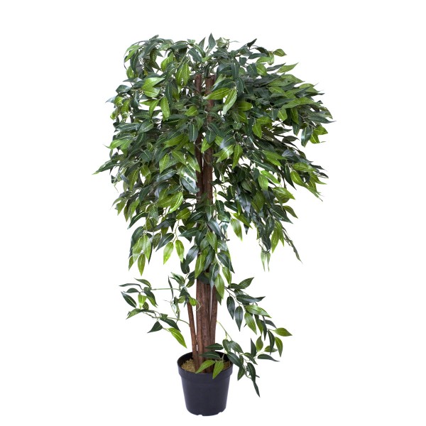 Artificial Ficus Weeping Fig Tree Potted Plant 140cm/4ft