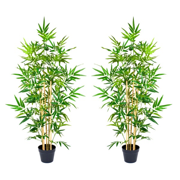 Artificial Bamboo Trees 140cm/4ft (Set of 2)