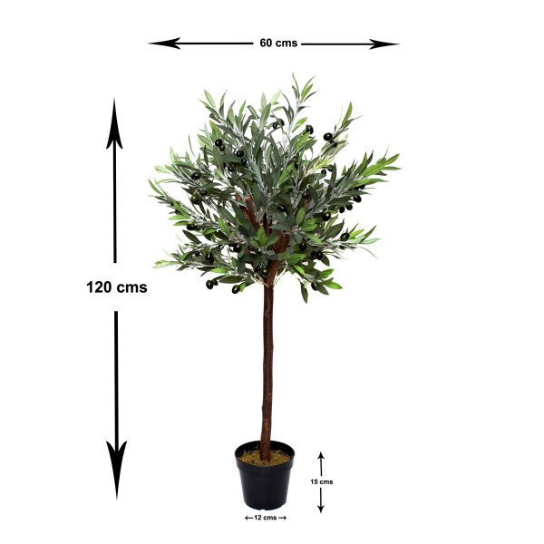 Artificial Premium Quality Olive Tree 120cm/4ft (Set of 2)