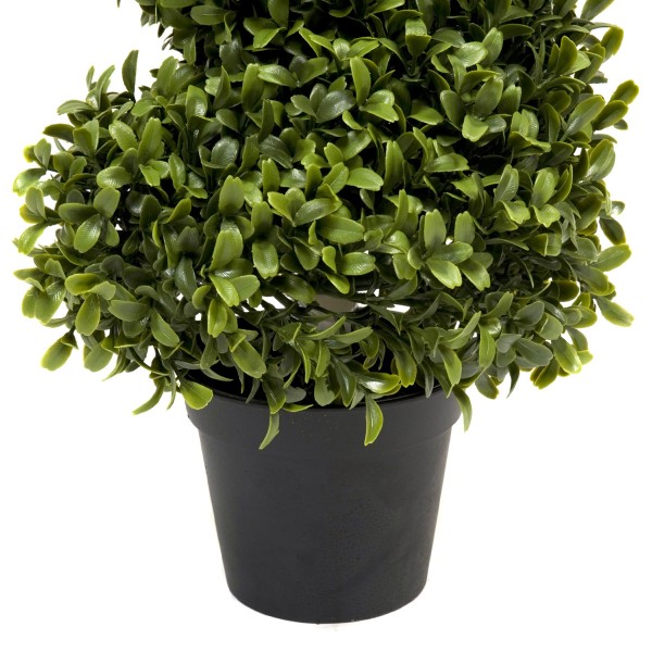 Artificial Premium Spiral Boxwood Topiary Trees 96cm/3ft (Set of 2) GB1065