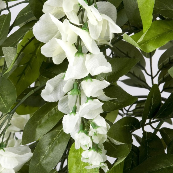Artificial White Wisteria Tree Potted Plant 150cm/5ft - GB1213