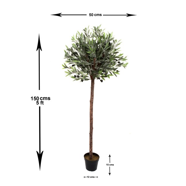 Artificial Premium Quality Olive Trees 150cm/5ft (Set of 2)