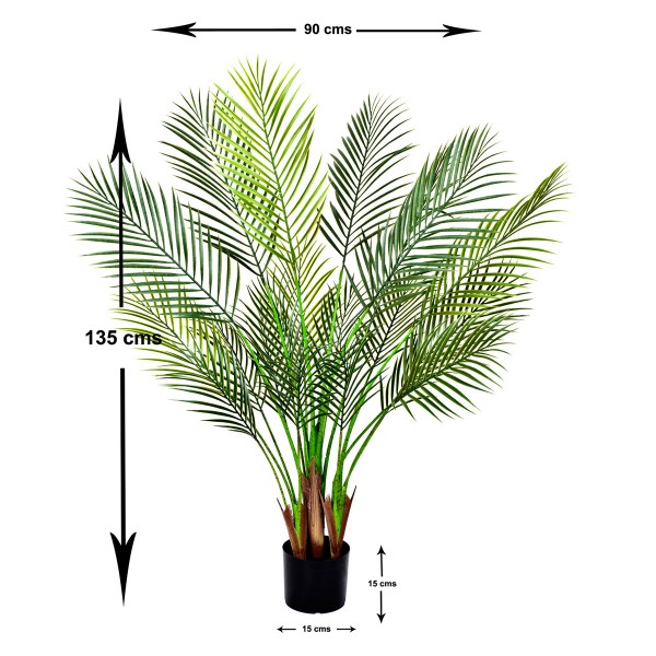 Artificial Areca Palm Tree 130cm/4ft -GB1047