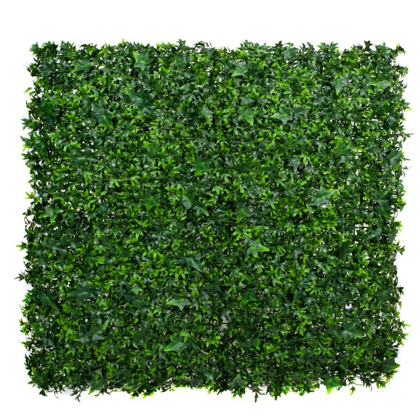Artificial Green Wall Hedge with Dark Ivy Leaf Foliage Pack of 4 x 50cm/20in