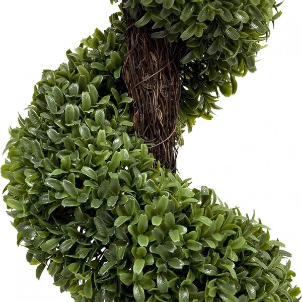  Artificial Spiral Boxwood Topiary Tree 120cm/4ft (Set of 2) - GB1025
