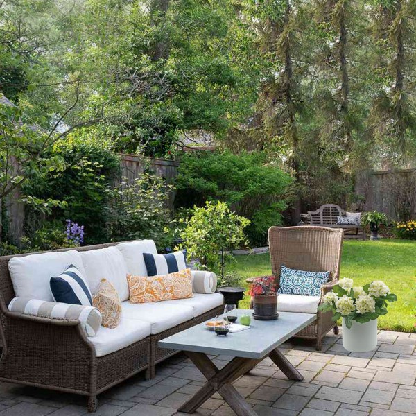 Artificial White Hydrangea in Black Pot 50cm/20in - A1356