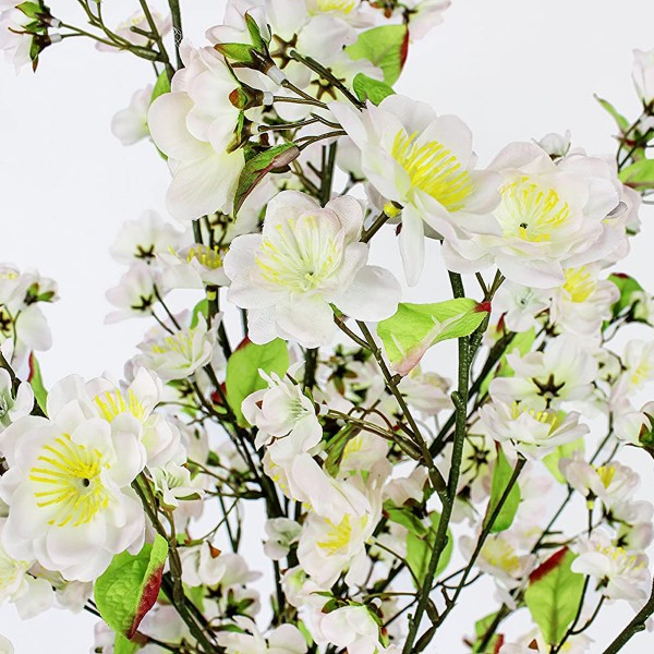 Artificial White Cherry Blossom Tree 120cm/4ft