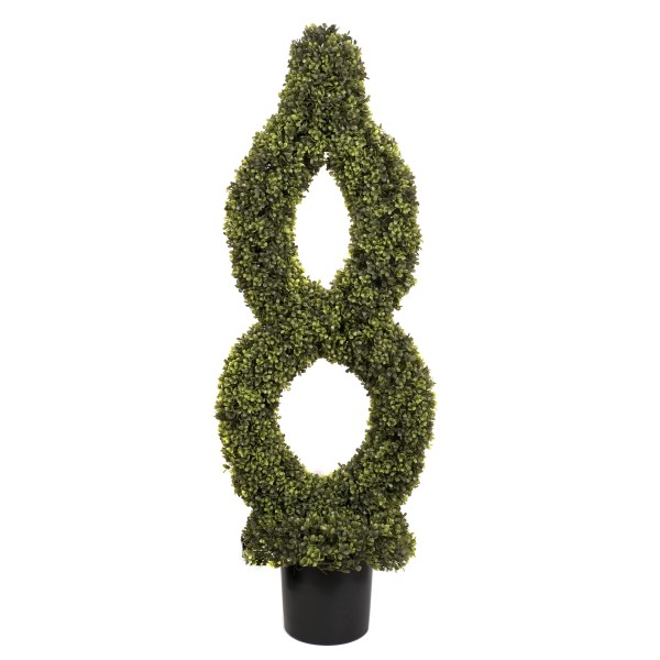 Artificial Single Twist Boxwood Topiary Tree 4ft/120cm - GBA1420