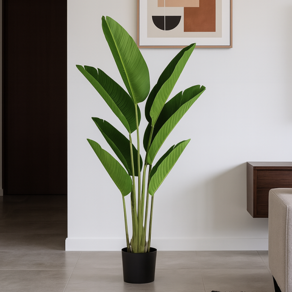 Artificial Real Touch Bird of Paradise Tree in Pot 120cm/4ft - A1198