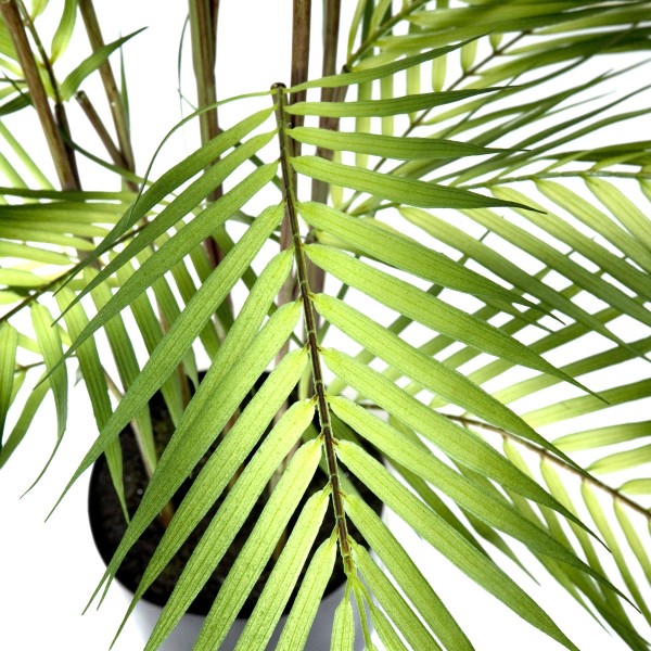 Artificial Palm Tree in Black Plastic Pot 120cm/4ft