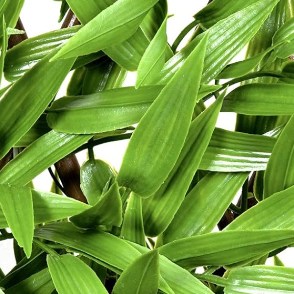 Artificial Expanding Green Wall Willow Trellis Fence with Bamboo Leaf Foliage (1m x 2m) - A1149