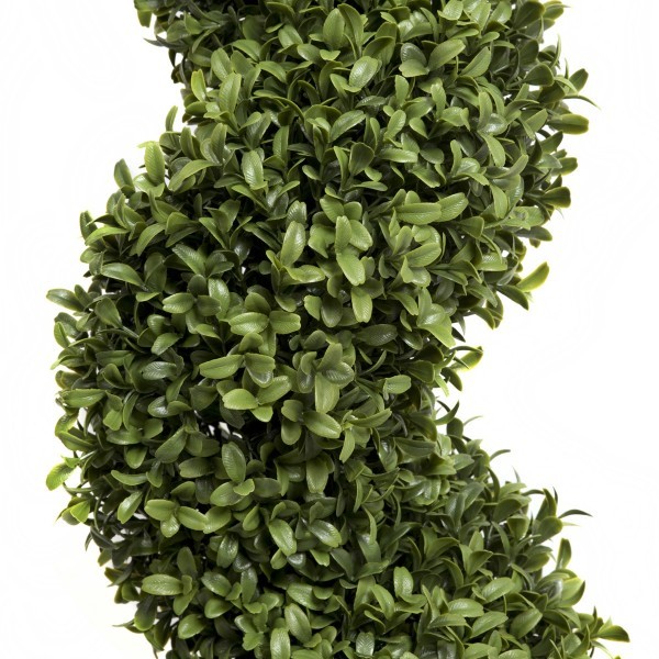 Artificial Premium Spiral Boxwood Topiary Trees 120cm/4ft (Set of 2) - GB1004
