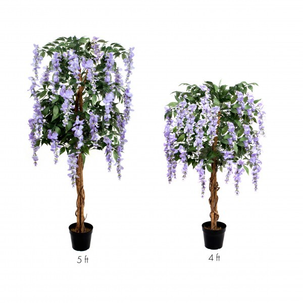 Artificial Lilac Wisteria Tree 4ft/130cm - A1211