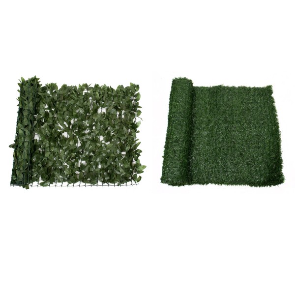 Artificial Green Hedge Grass Roll (1m x 3m) 
