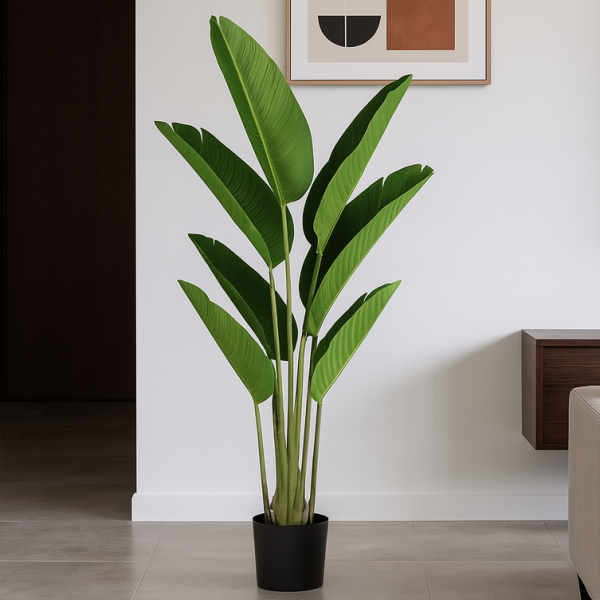 Artificial Real Touch Bird of Paradise Tree in Pot 120cm/4ft - A1198