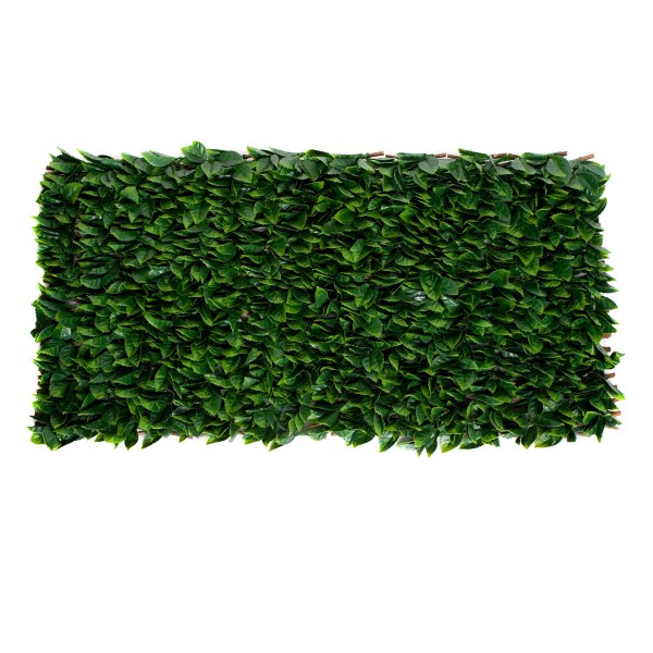 Artificial Expanding Green Wall Willow Trellis Fence with Green Foliage (1m x 2m) - GB1260