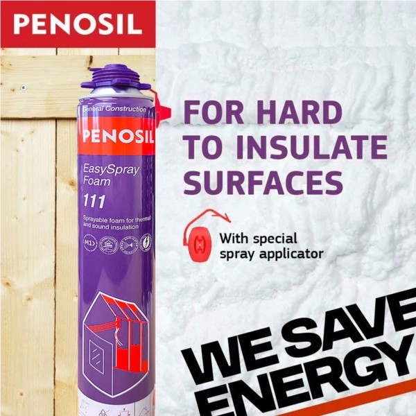 Penosil DIY Easy Spray Foam Insulation 700ml Can 'Gun-Applied' - GB1426