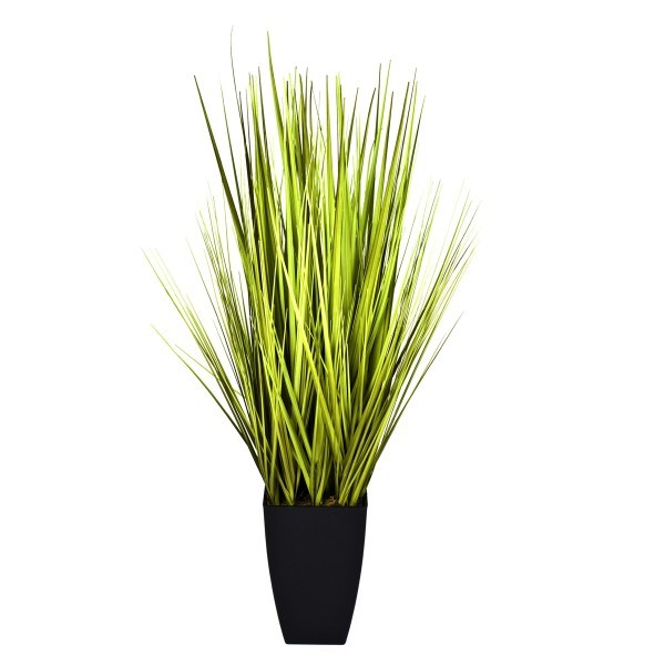 Artificial Decorative Grass Plant in Black Planter 90cm/3ft - A1028
