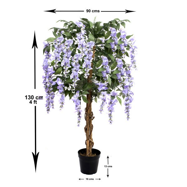 Artificial Lilac Wisteria Tree 4ft/130cm - A1211