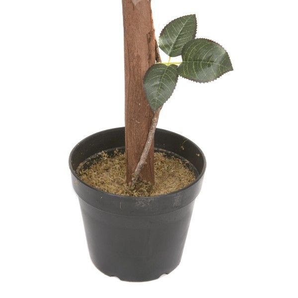 Artificial White Rose Tree 30 Flowers 120cm/4ft - A1406