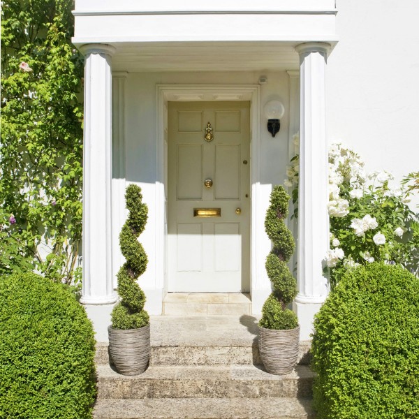  Artificial Spiral Boxwood Topiary Tree 120cm/4ft (Set of 2) - GB1025