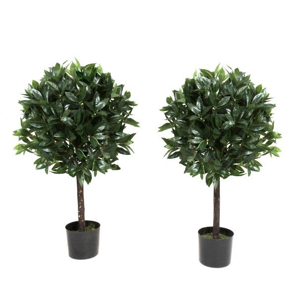 Artificial Bay Trees 91cm/3ft (Set of 2)