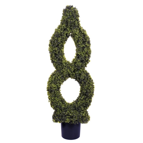 Artificial Single Twist Boxwood Topiary Tree 4ft/120cm - GBA1420