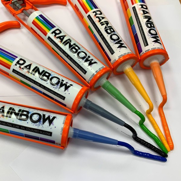 Rainbow RAL 1001 Silicone Sealant Beige | 300ml | Durable & Anti-Mould | For Kitchen, Bathroom, Showers & Other Sanitary Areas - DIY1001