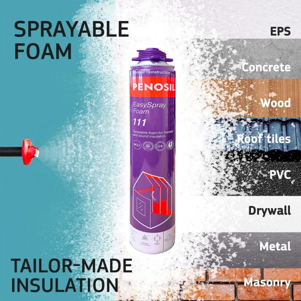 Penosil DIY Easy Spray Foam Insulation 700ml Can 'Gun-Applied' - GB1426