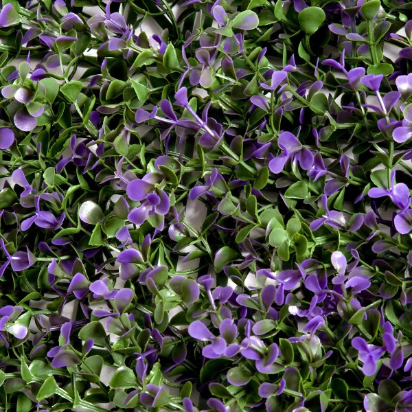 Artificial Green Wall Hedge with Purple Leaf Foliage Pack of 4 x 50cm/20in - GB1264