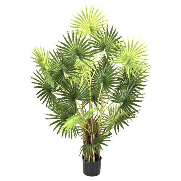 Artificial Fan Finger Palm Tree in Pot 120cm/4ft - GB1134