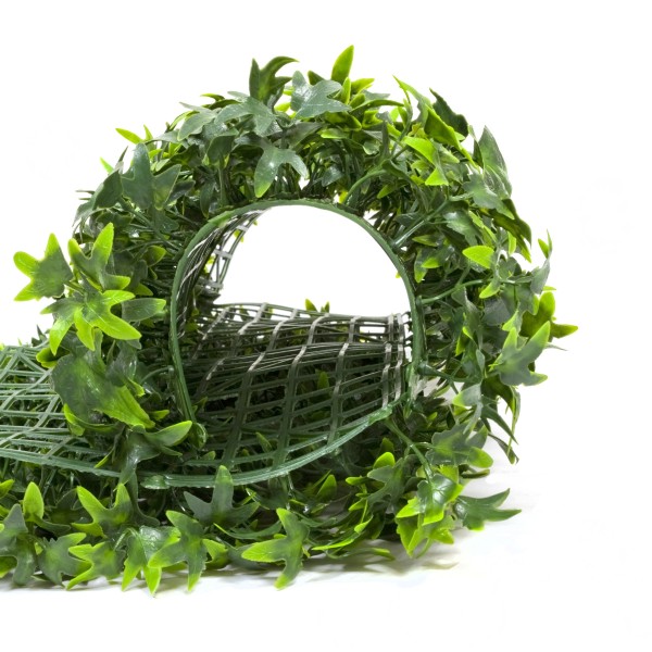 Artificial Green Wall Hedge with Dark Ivy Leaf Foliage Pack of 4 x 50cm/20in - A1139