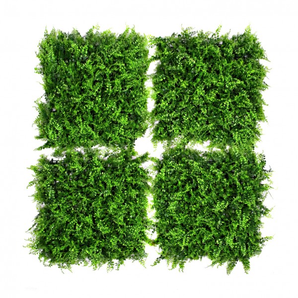 Artificial Green Wall Hedge with Small Leaf Foliage Pack of 4 x 50cm/20in - GB1135
