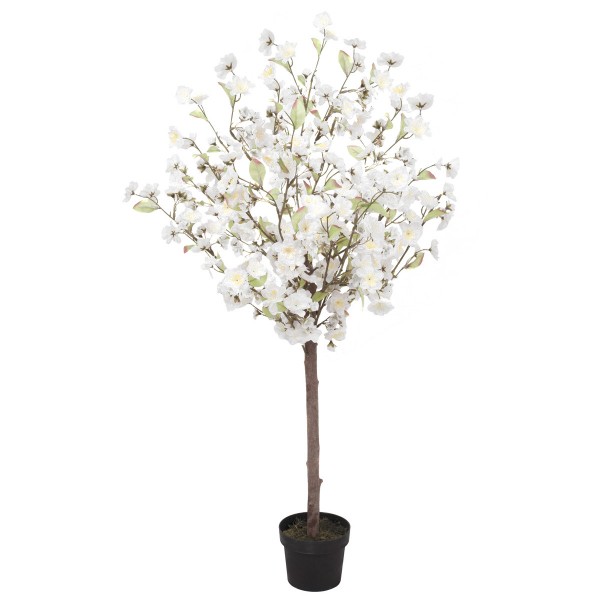 Artificial White Cherry Blossom Tree 120cm/4ft-Clearance