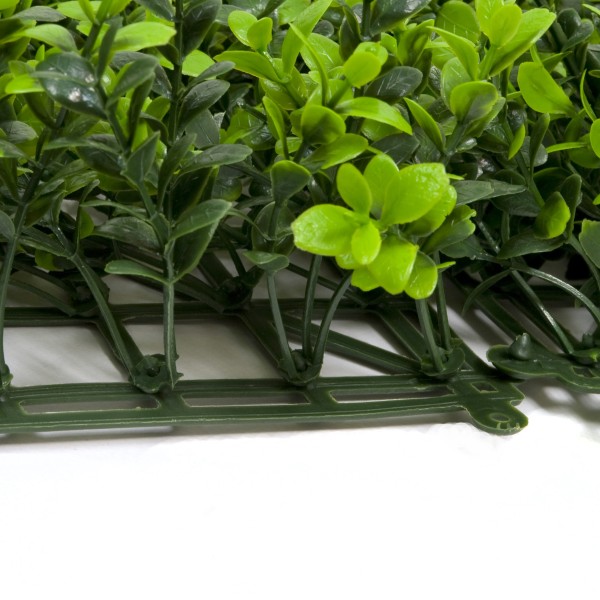 Artificial Green Wall Hedge with Small Light Leaf Foliage Pack of 4 x 50cm/20in - A1138