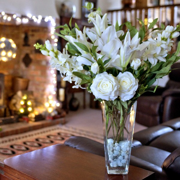 Artificial lily flower arrangements deals